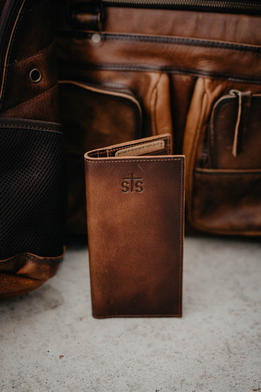 'Tuscan' Men's Leather Long Bifold Wallet by STS Ranchwear (STS61496)