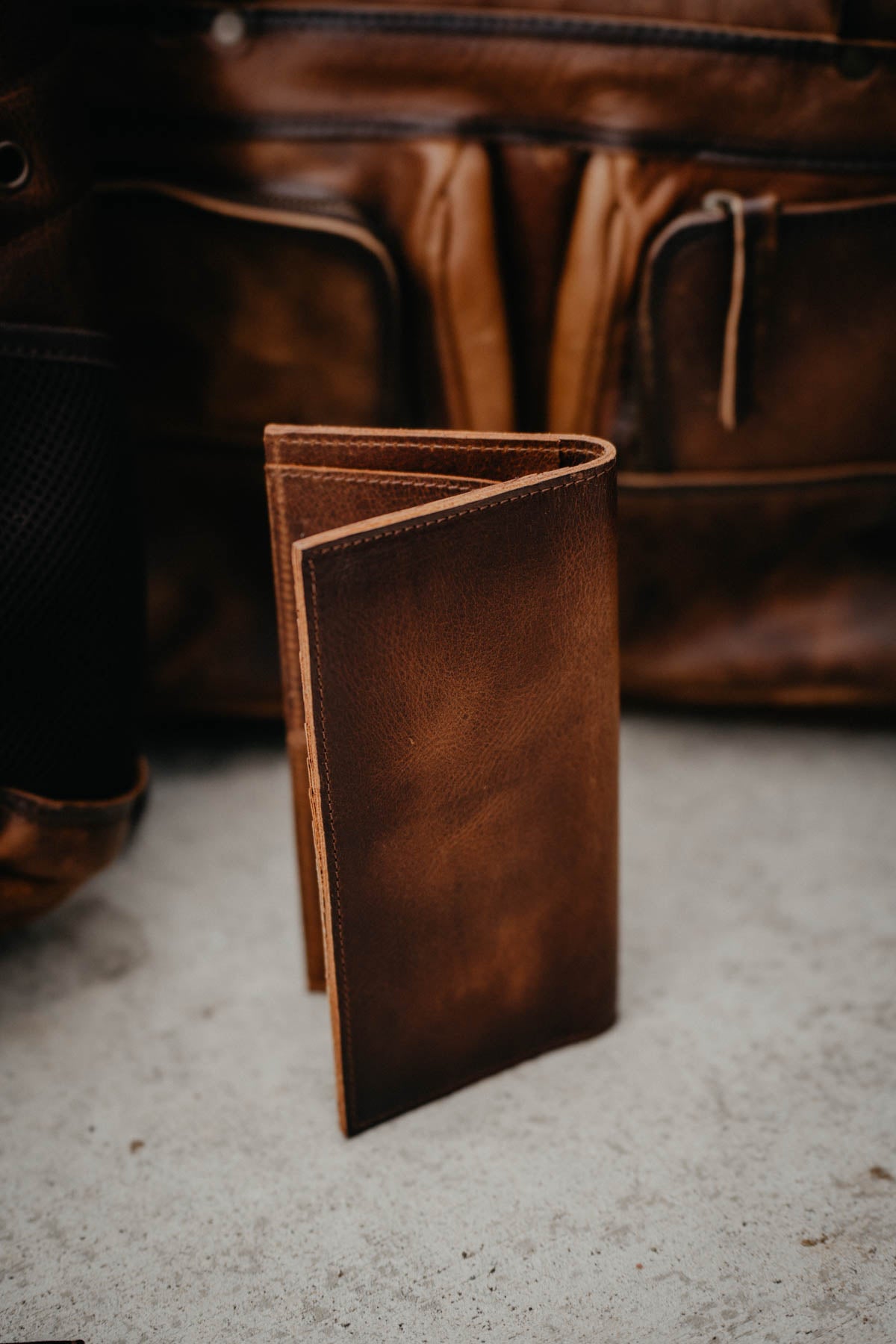 'Tuscan' Men's Leather Long Bifold Wallet by STS Ranchwear