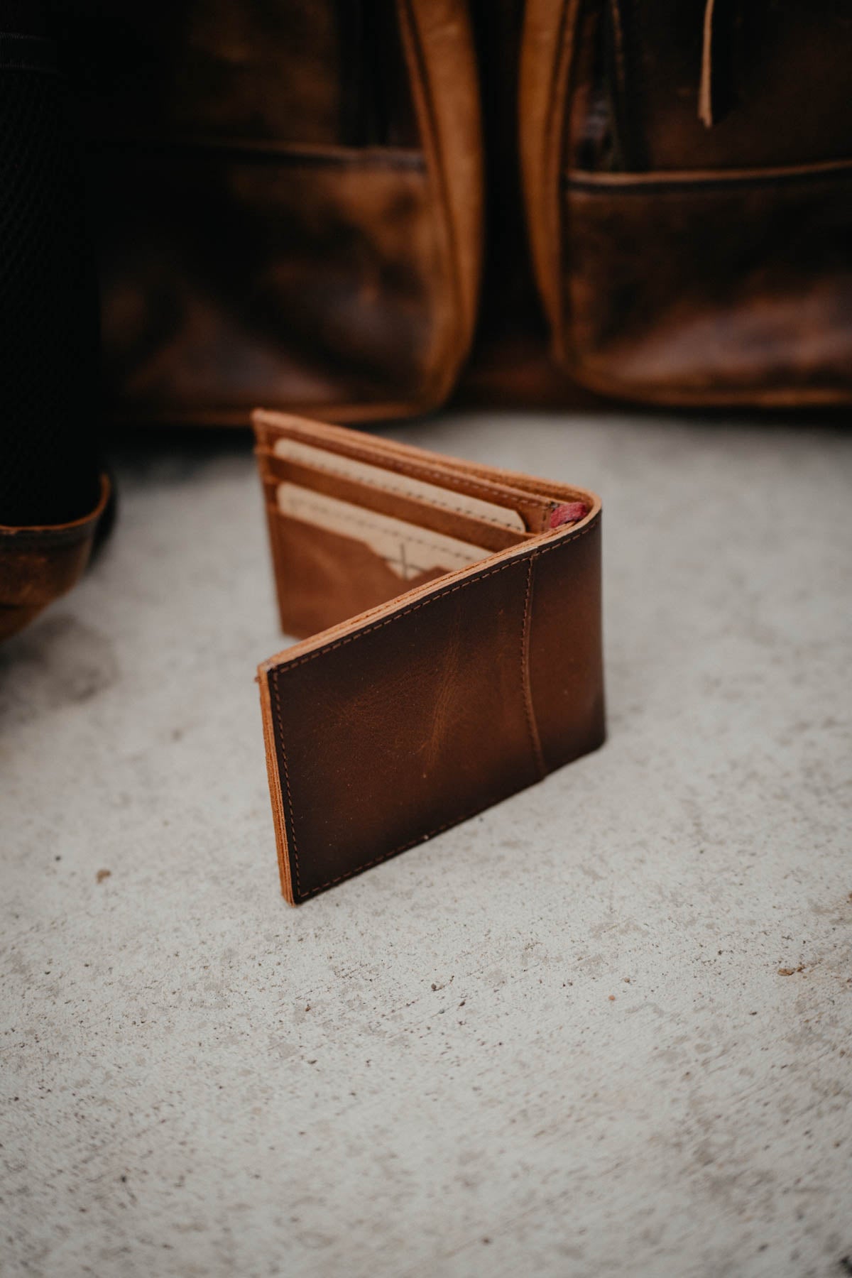 'Tuscan' Men's Leather Bifold II Wallet by STS Ranchwear