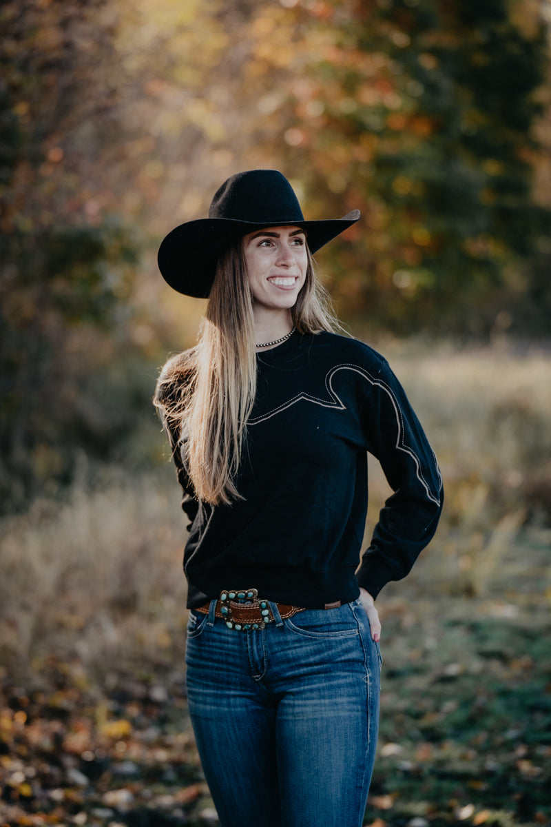 'Hickory' Women's Black Sweatshirt by Ariat (XS-XXL)