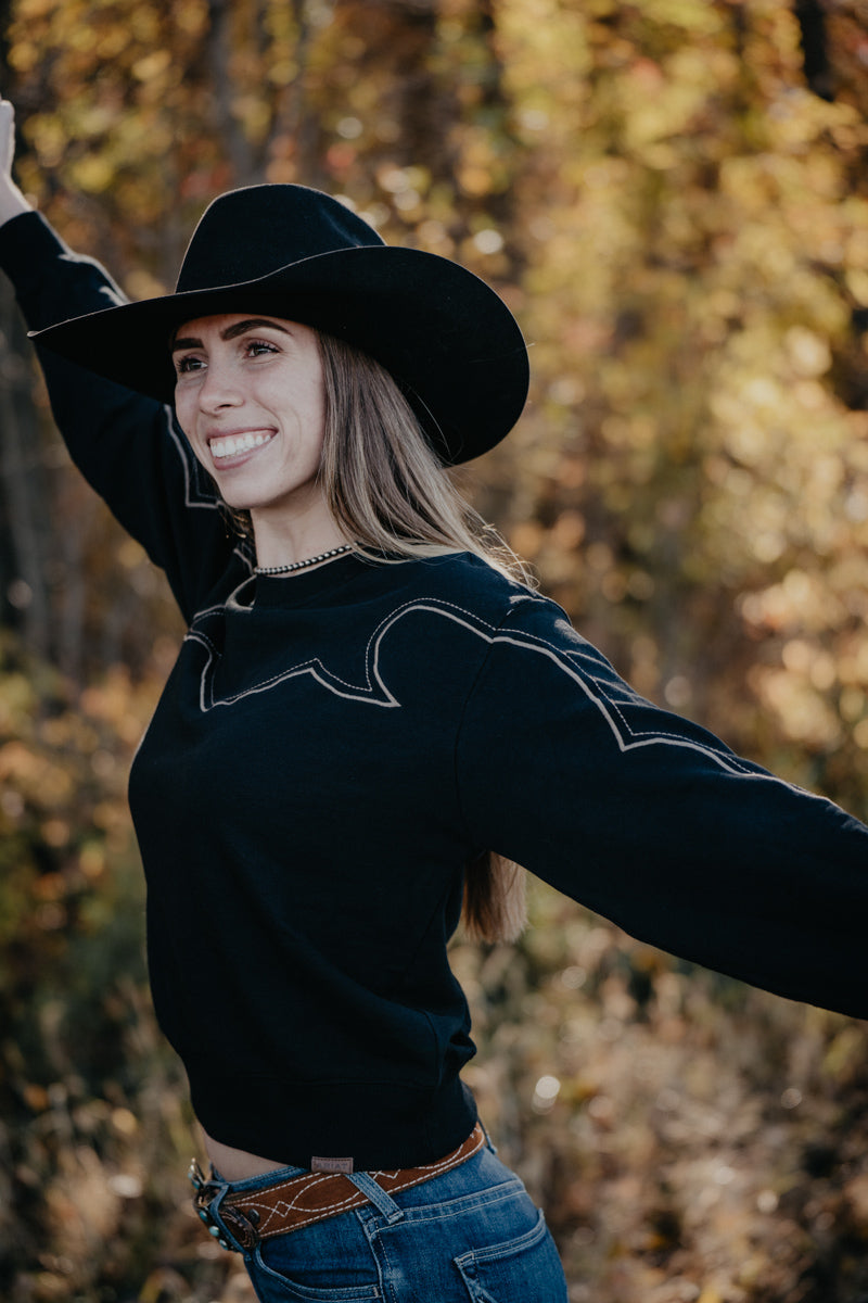 'Hickory' Women's Black Sweatshirt by Ariat (XS-XXL)