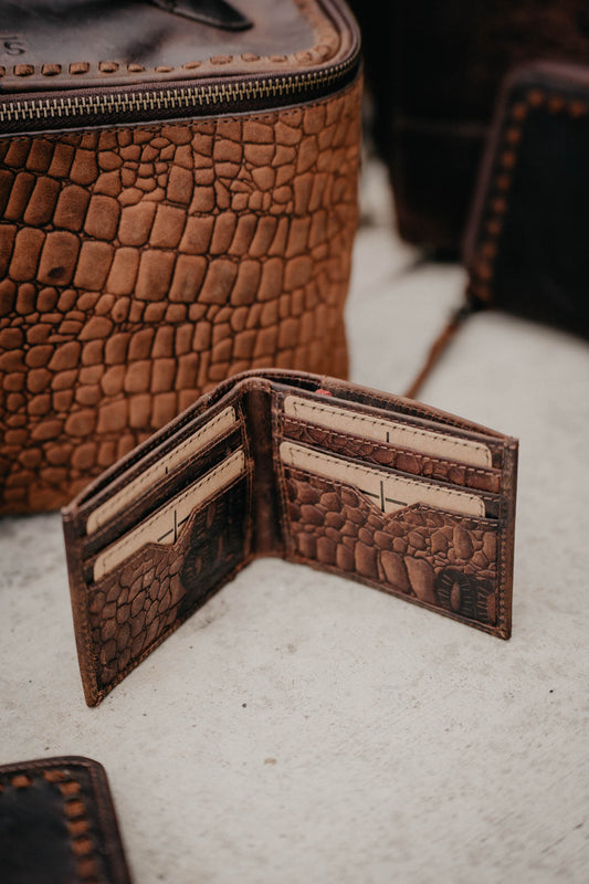 Leather Croc Men's Bifold II Wallet by STS Ranchwear