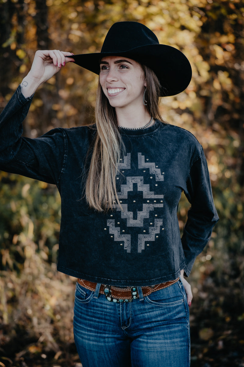 'Hesperia' Mineral Wash Black Long Sleeve Shirt by Ariat (XS-XXL)