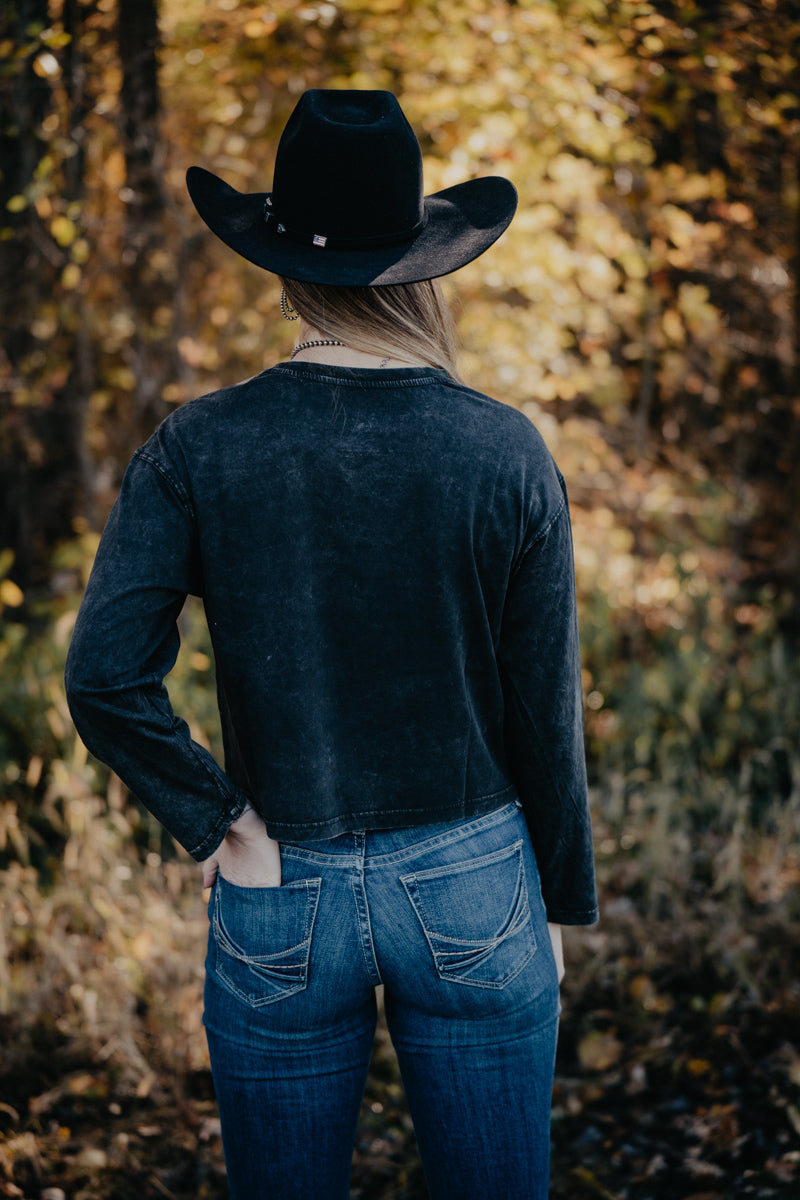 'Hesperia' Mineral Wash Black Long Sleeve Shirt by Ariat (XS-XXL)