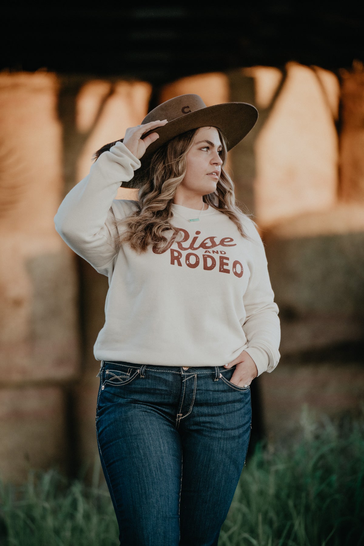 'Rise and Rodeo' Graphic Sweatshirt (S-XL)