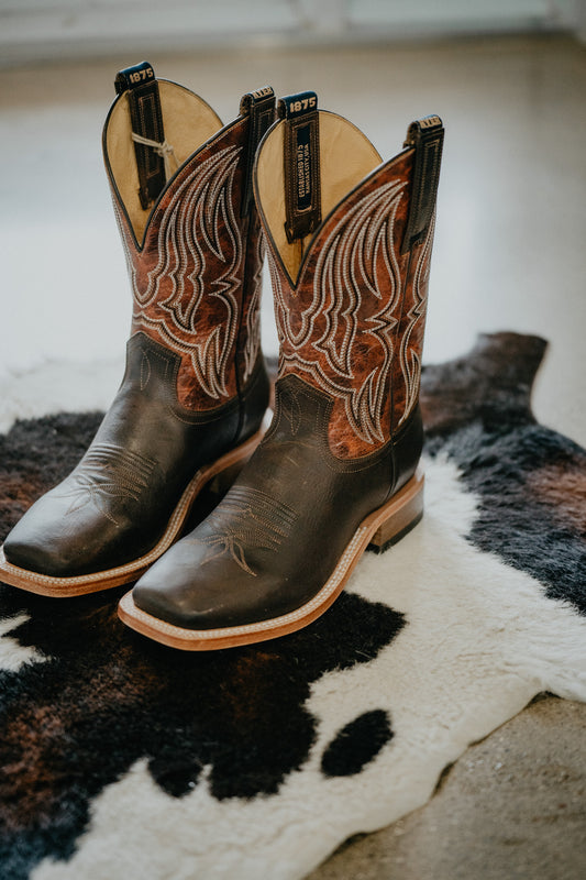 11" ‘Chase’ Brown Men's Hyer Cowboy Boot (Sizes 8.5-12/ D & EE Width)