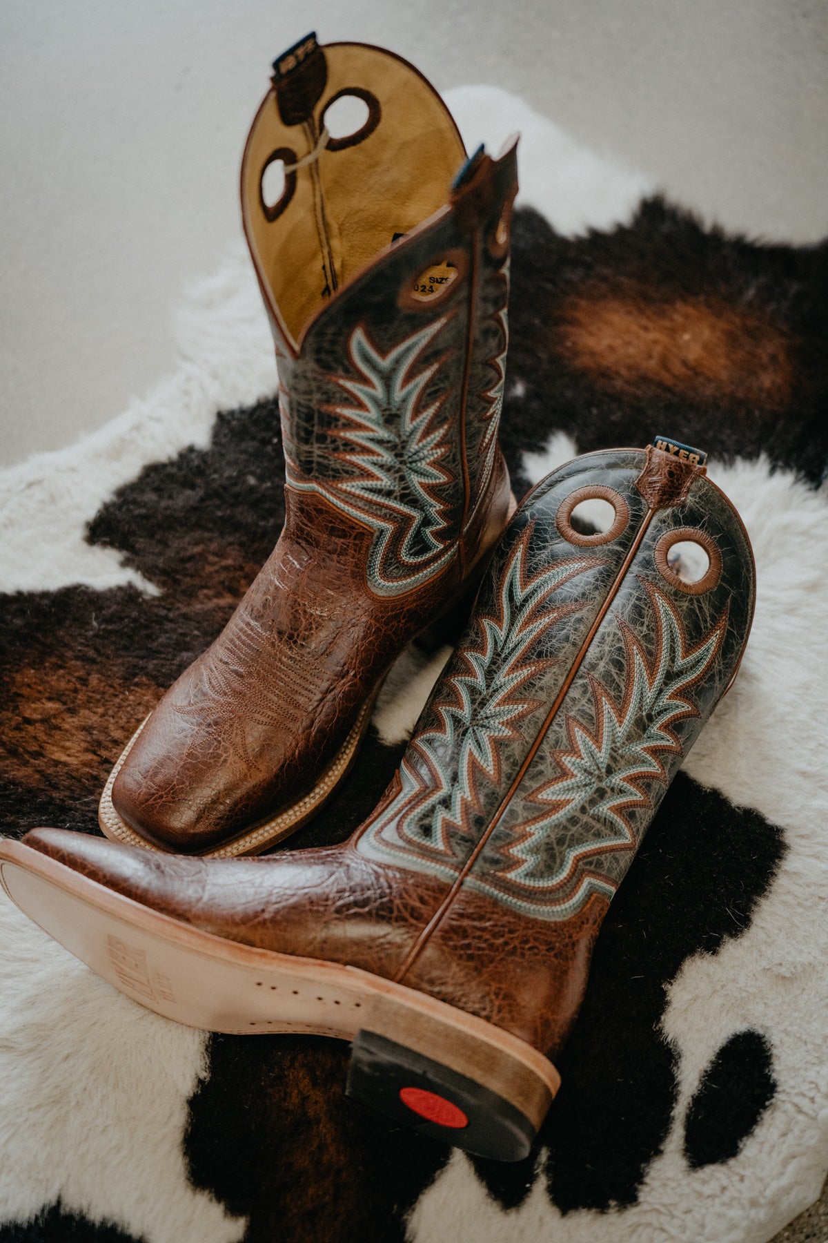 13" 'Walton' Brown Men's Hyer Cowboy Boots (Size 9-12/ D & EE Widths)