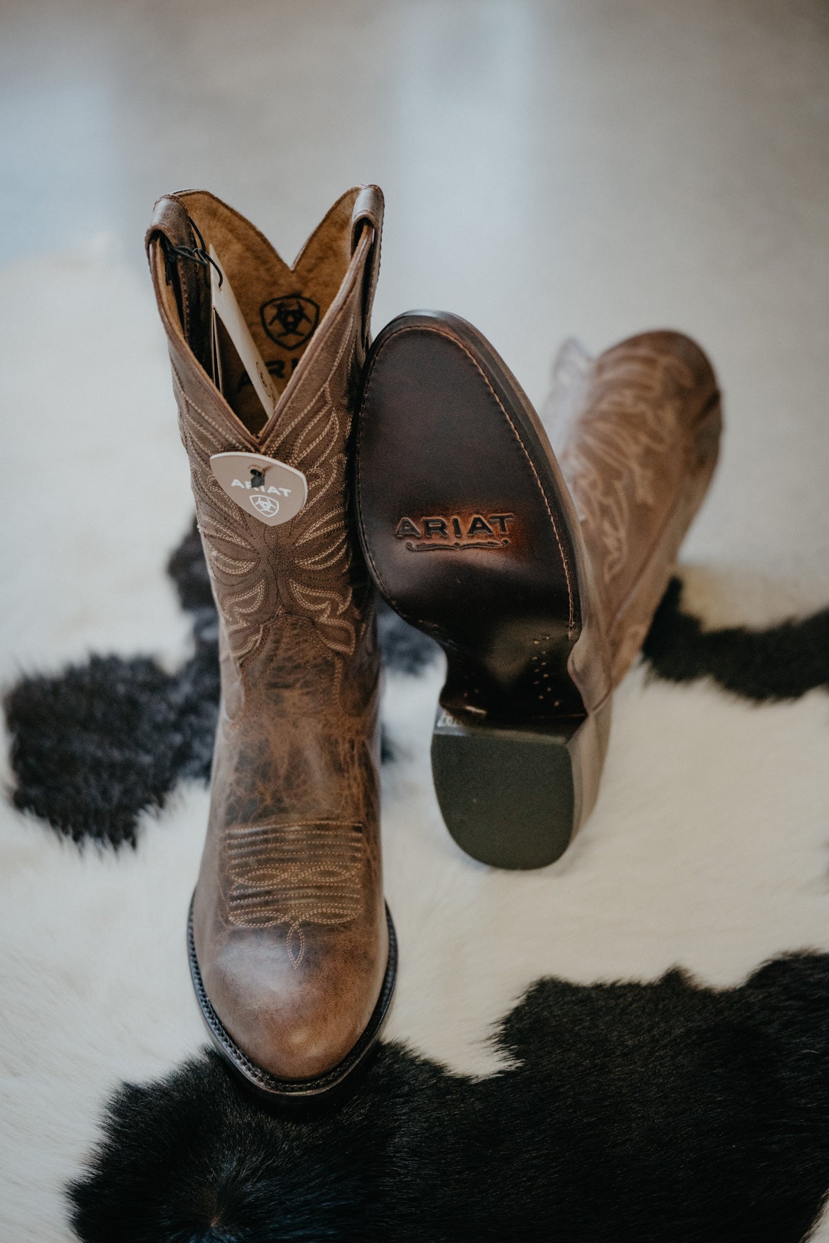 'Maverick' Men's Ariat Brown Cowboy Boot {Sizes 9-13/ D & EE Width}