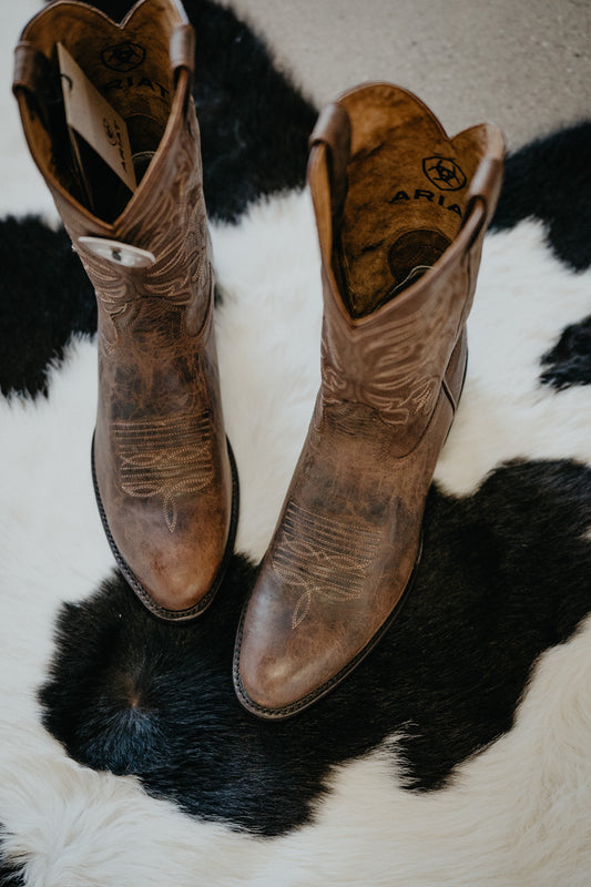 'Maverick' Men's Ariat Brown Cowboy Boot {Sizes 9-13/ D & EE Width}