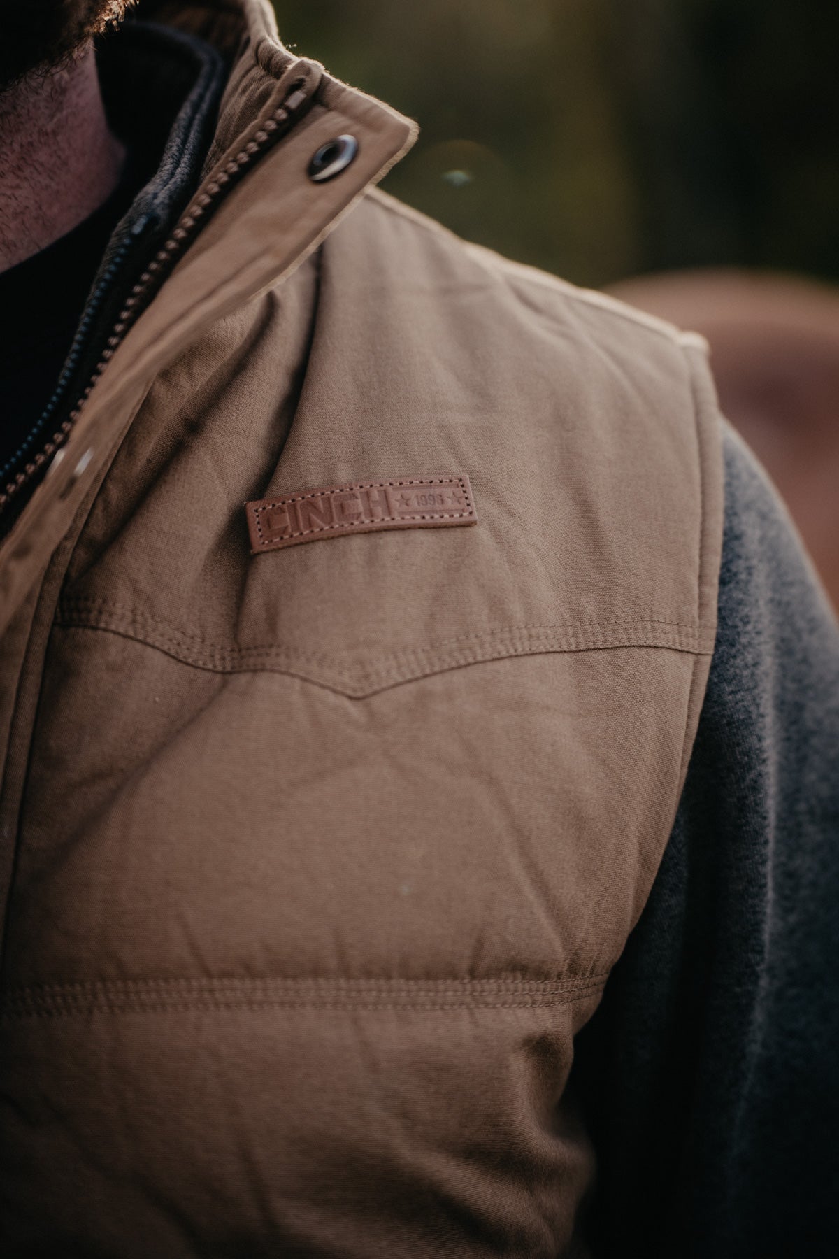 'Steve' Men's CINCH Quilted Vest Brown (XS-XXL)