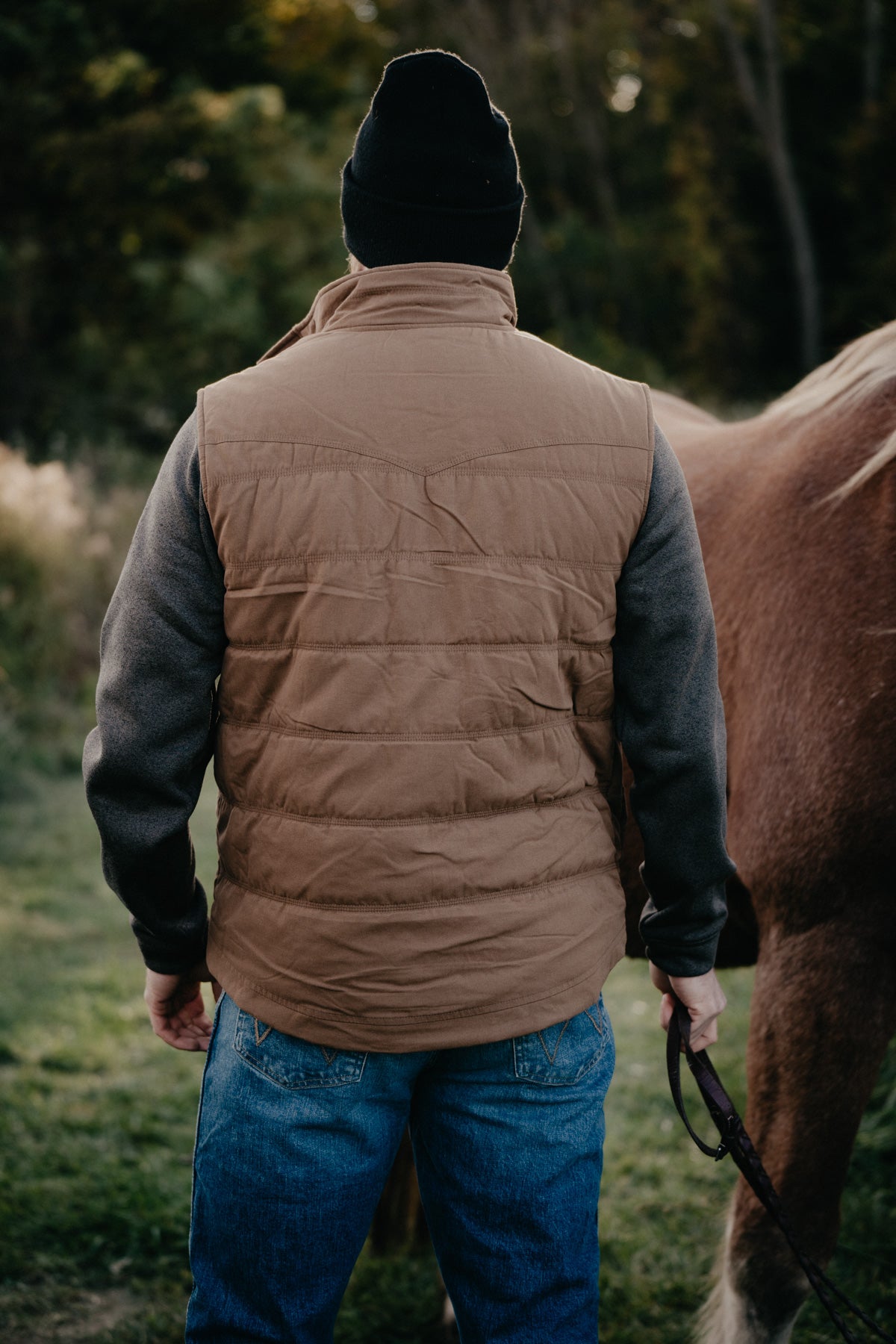 'Steve' Men's CINCH Quilted Vest Brown (XS-XXL)