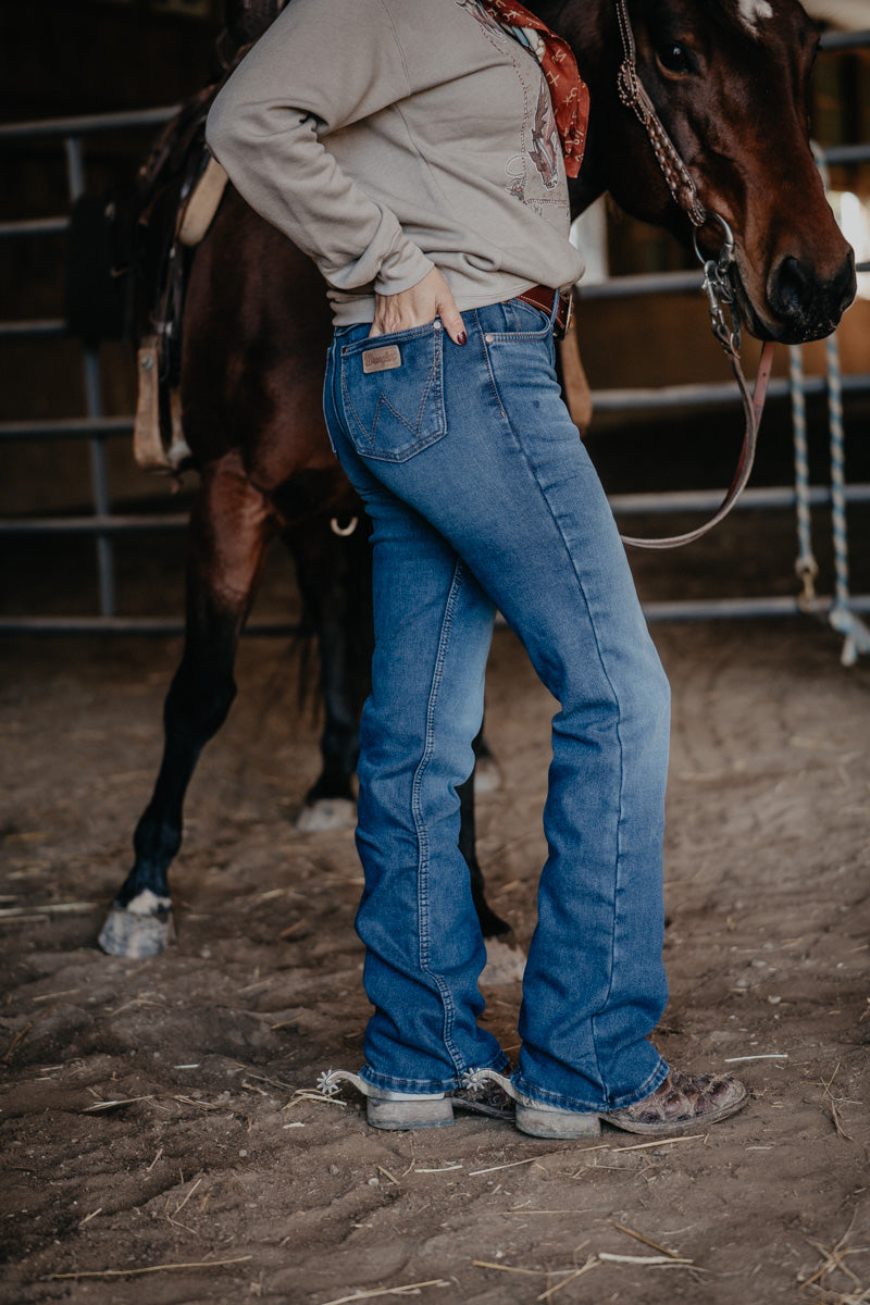 'Brynn' Mae Fleece Lined Mid Rise Bootcut (Size 24-35)