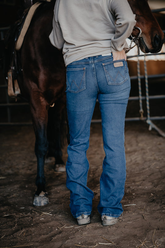 'Brynn' Mae Fleece Lined Mid Rise Bootcut (Size 24-35)