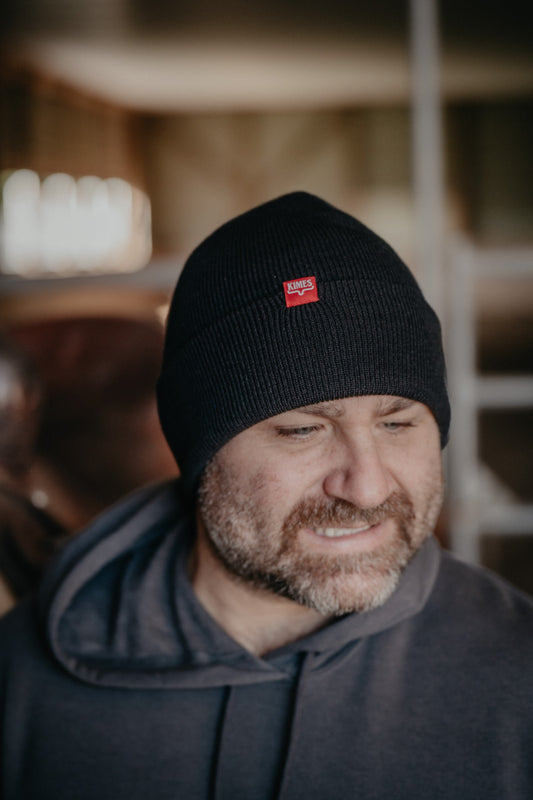 Kimes Ranch 'Clipped' Toque (Black and Oatmeal)