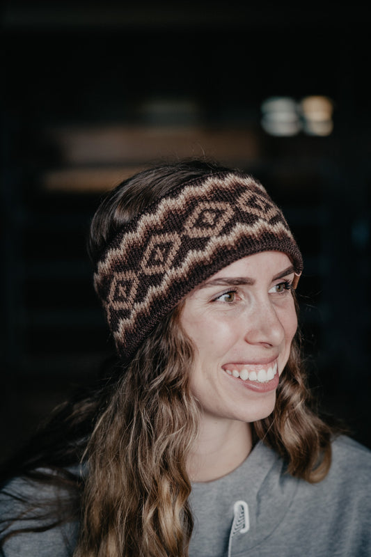 Womens Bristol Headband Chocolate Brown (One Size