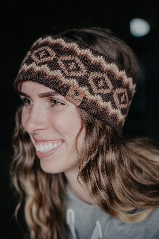 Womens Bristol Headband Chocolate Brown (One Size