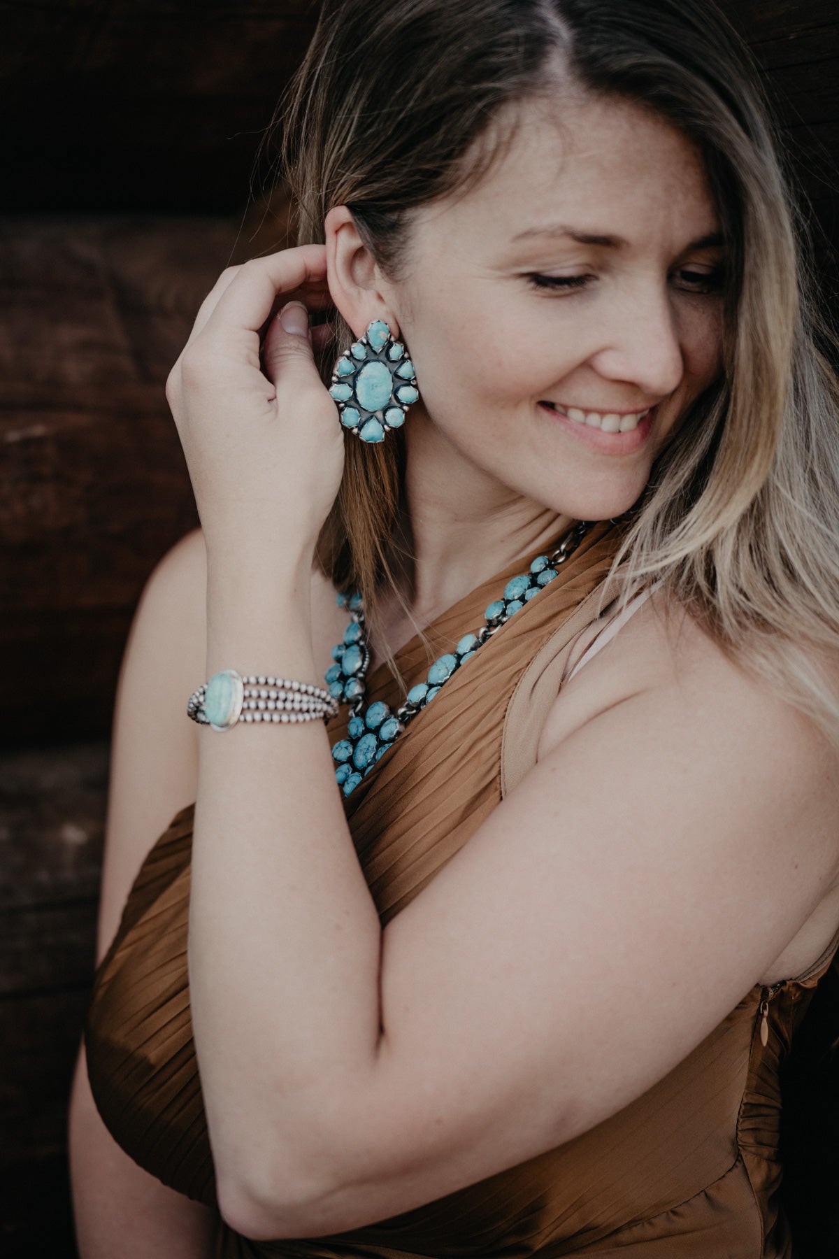 Large Statement Cluster Earrings