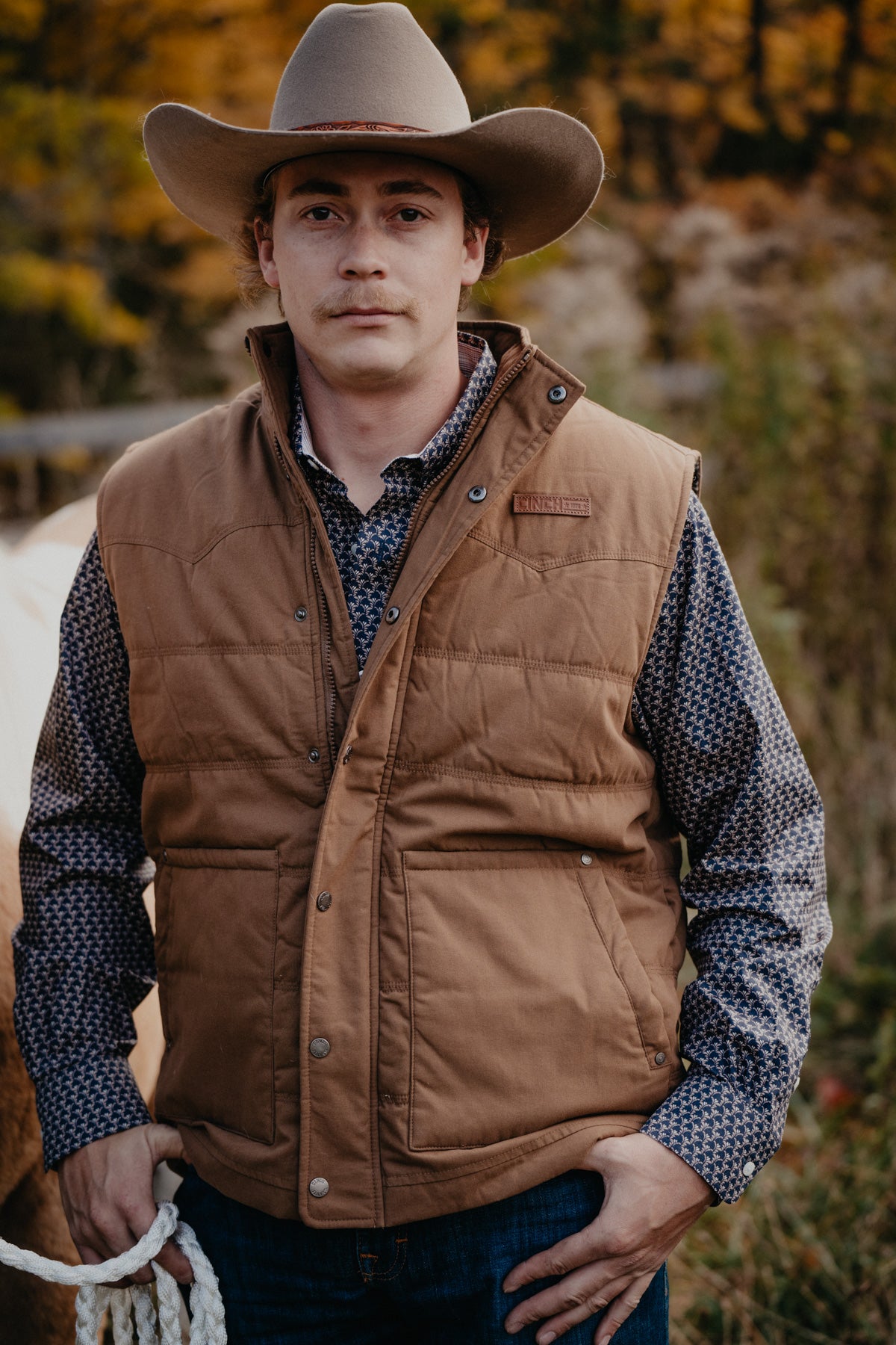 'Steve' Men's CINCH Quilted Vest Brown (XS-XXL)