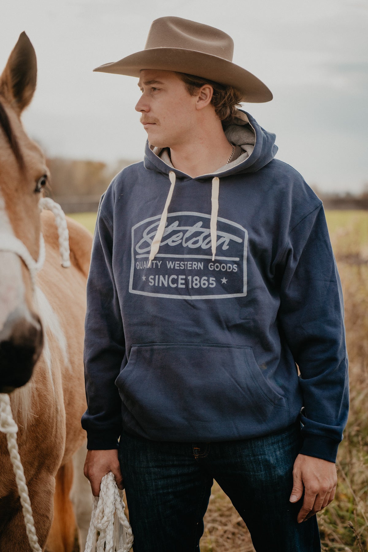 'Quality Goods' Men's Stetson Hoodie (S - 2XL)