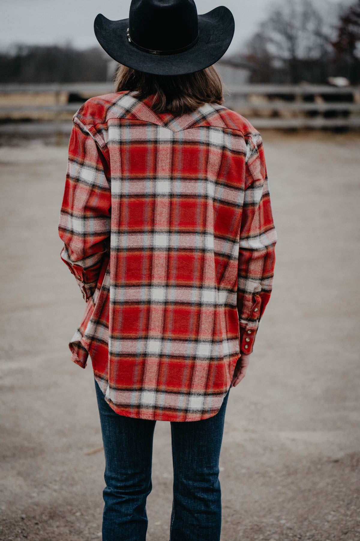 'Henna' Womens Wrangler Long Sleeve Flannel (XS & XL Only)