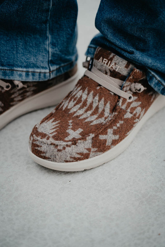 Men's Wooly Tan Aztec Canvas Hilo Casual Shoes (Sizes 9-12; EE Widths)
