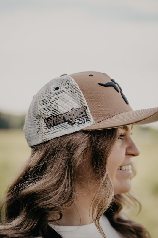 '20X' Wrangler Camel Brown/Cream Hat