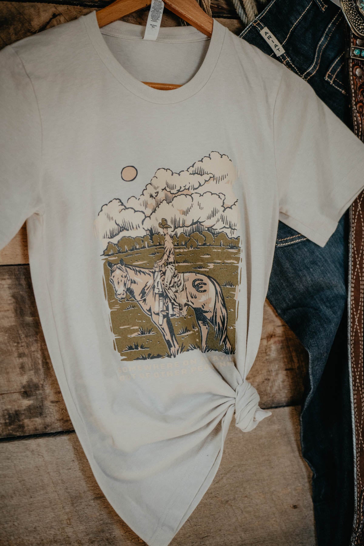 'Somewhere on a Horse' CC Exclusive Graphic T (Natural)