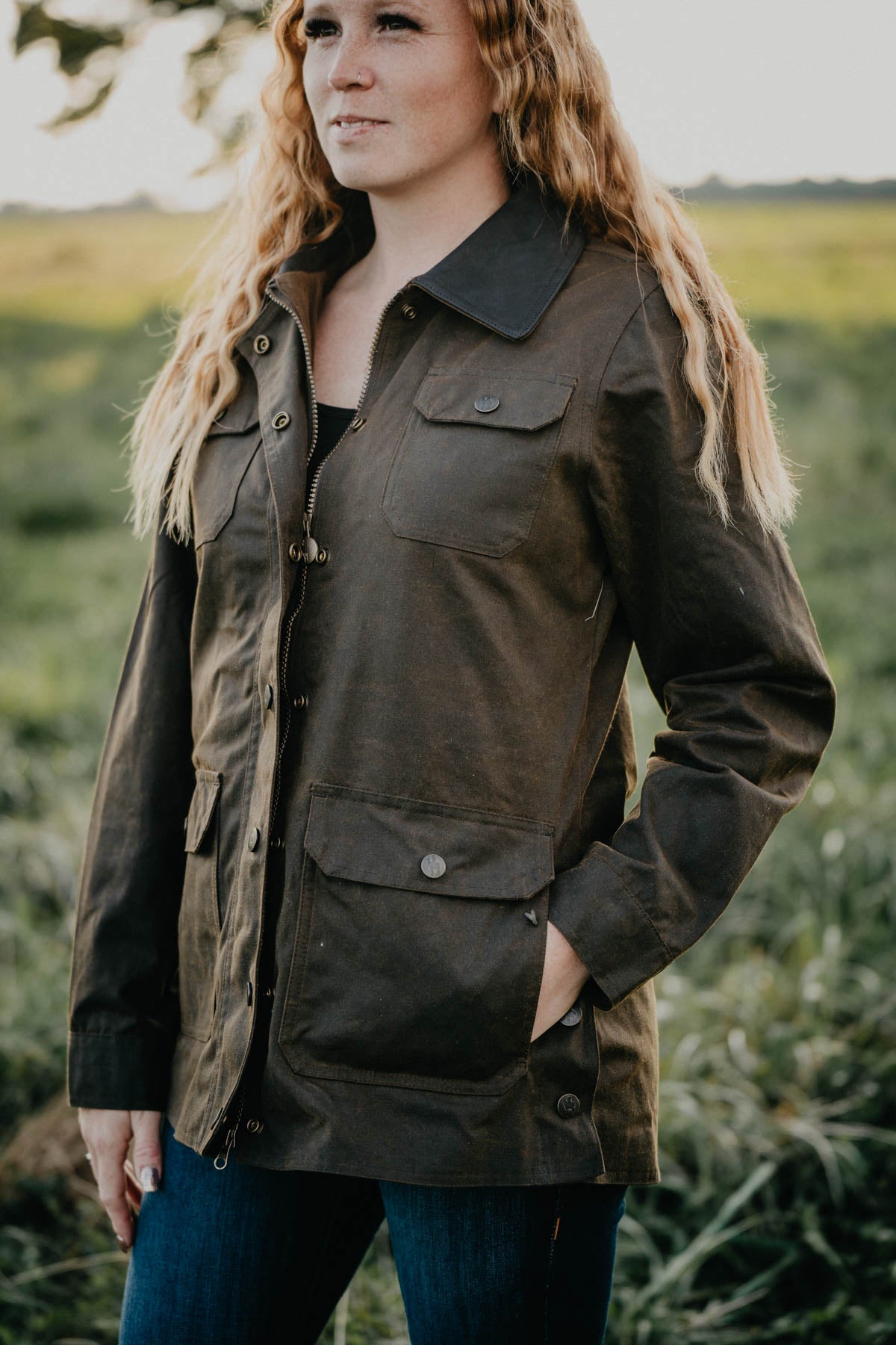 Womens on sale oilskin jacket