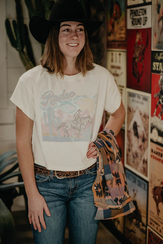 'Rodeo Bound' Cropped Women's Graphic T by Ariat (XS - XXL)