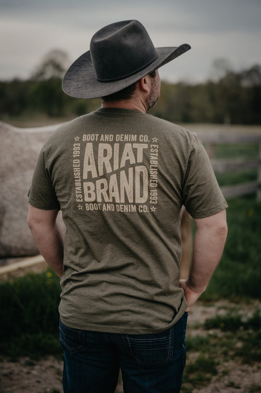 Ariat Men's Olive 'Curve Ball' Graphic T