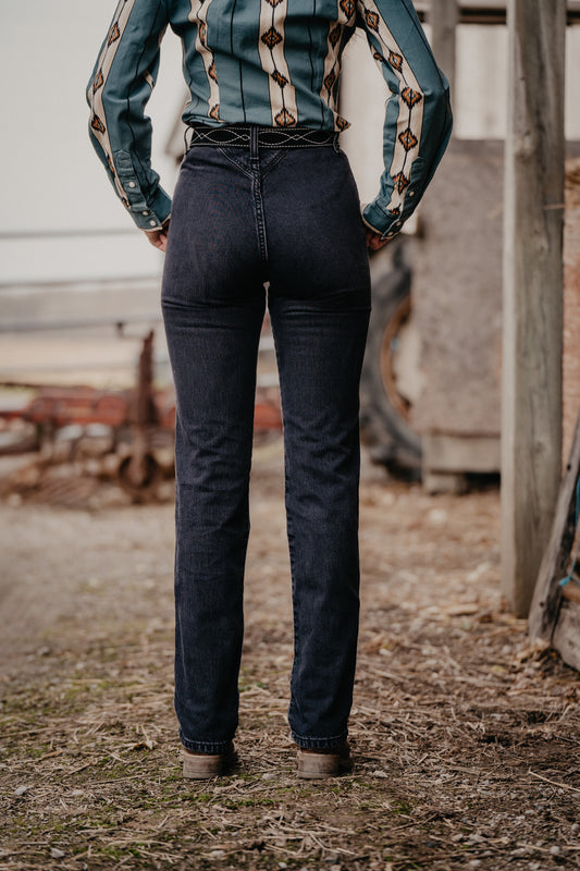 'Quinn' Black Bareback High Rise Jean by Cruel Denim (25-35)