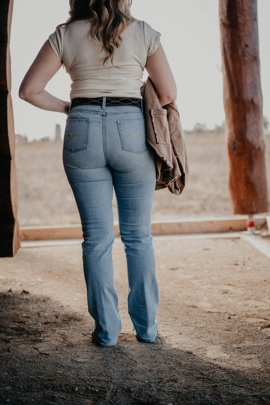 Sarah High Rise Straight Leg Jean by Kimes Ranch (*LIGHT WASH)