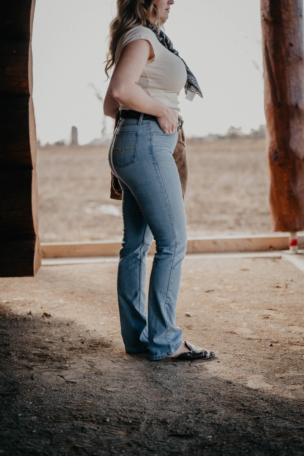 Sarah High Rise Straight Leg Jean by Kimes Ranch (*LIGHT WASH)