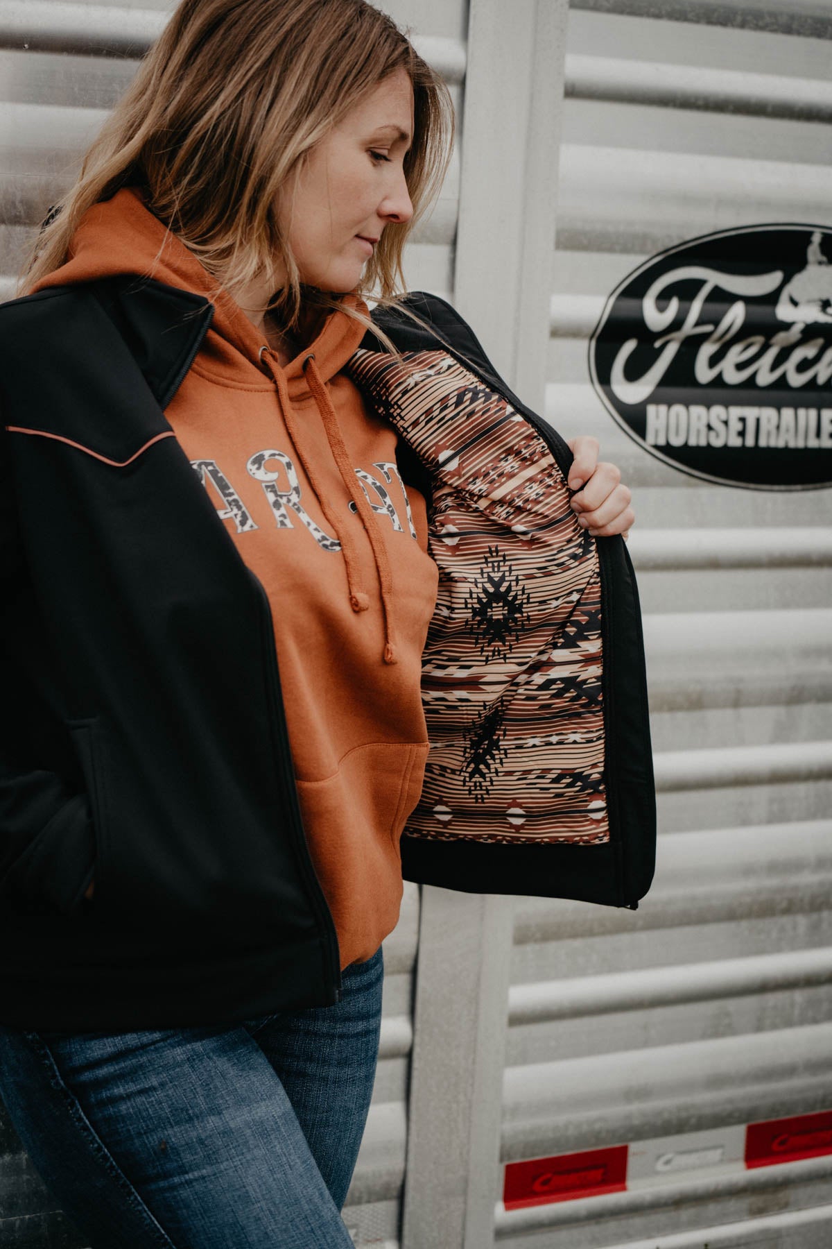 Cinch soft shell top jacket