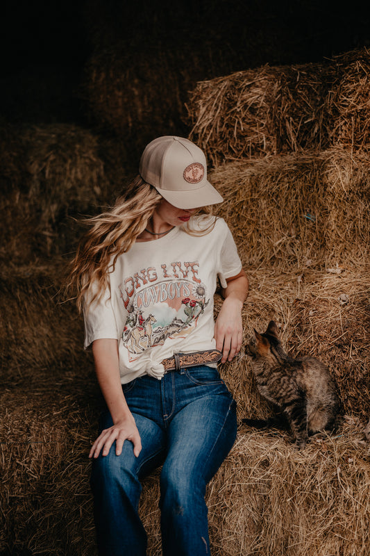 'Vintage Desert' Women's Boyfriend Fit Tee by Wrangler (XS-XXL)