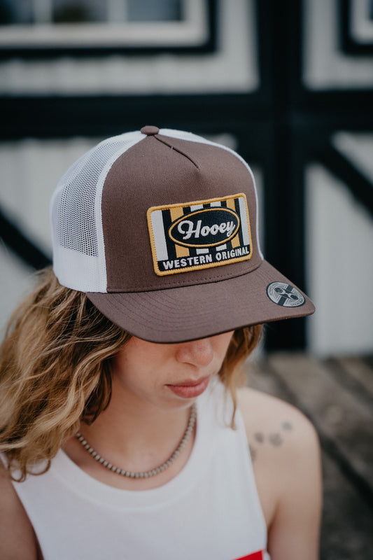 ‘Sudan’ Hooey Brown/White 5-Panel Trucker