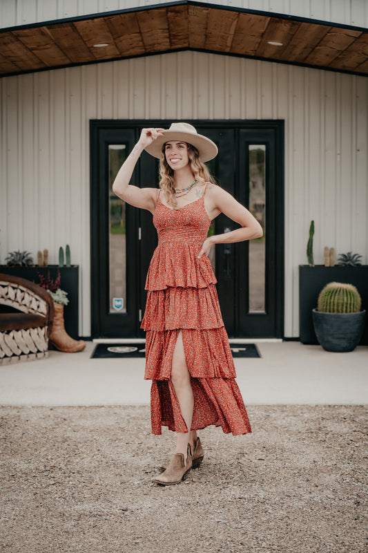 'Carley' Women's Floral Tiered Maxi Dress (S-XL)