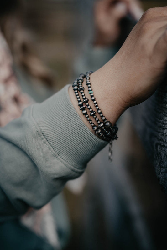 Varied Size Navajo Pearl Bracelets