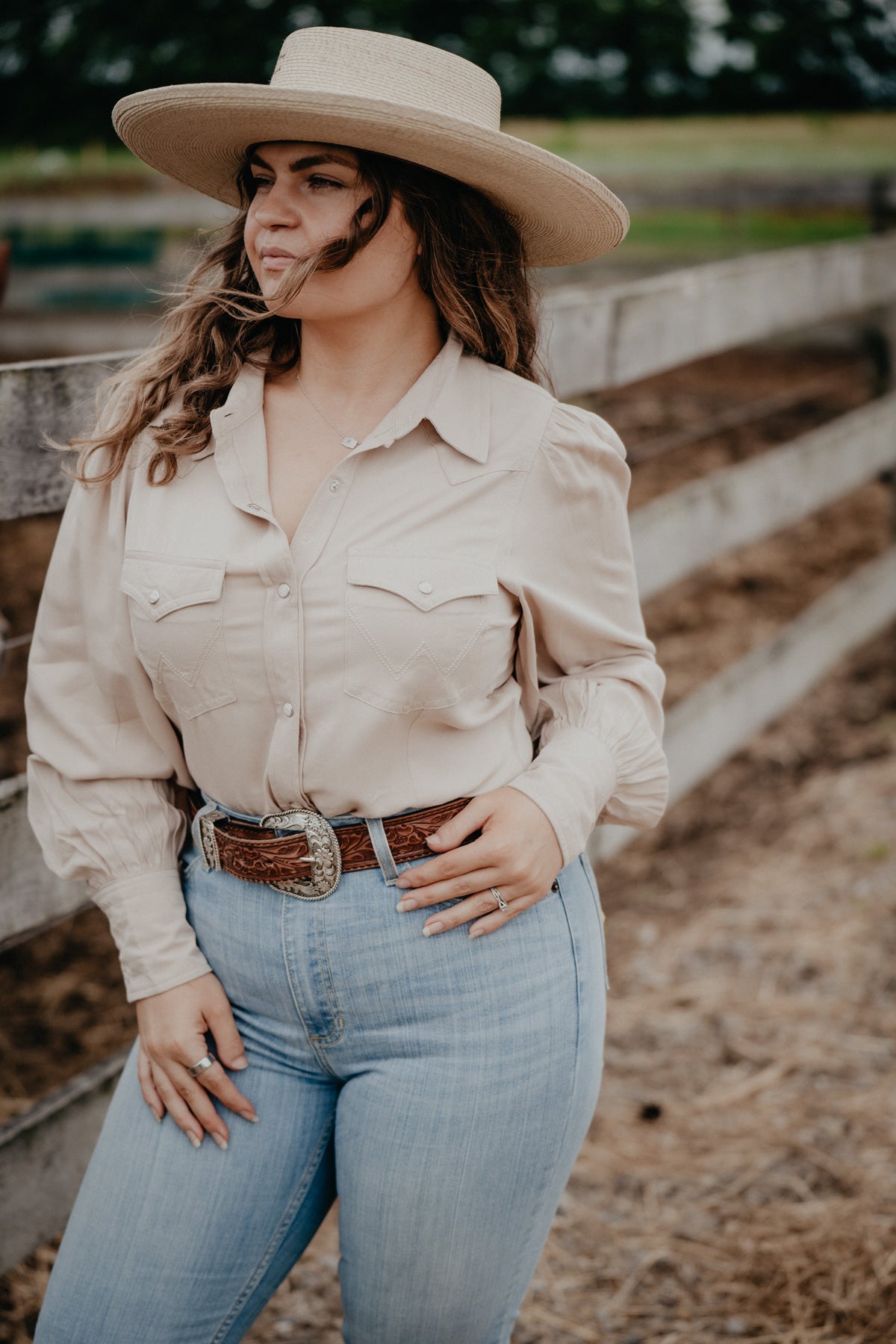 'Kelly' Women's Elevated Pearl Snap Shirt (S-XXL)