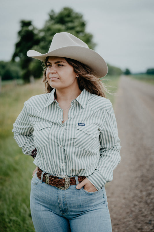 'Kaite' Wrangler Long Sleeve Pearl Snap (S-XXL)