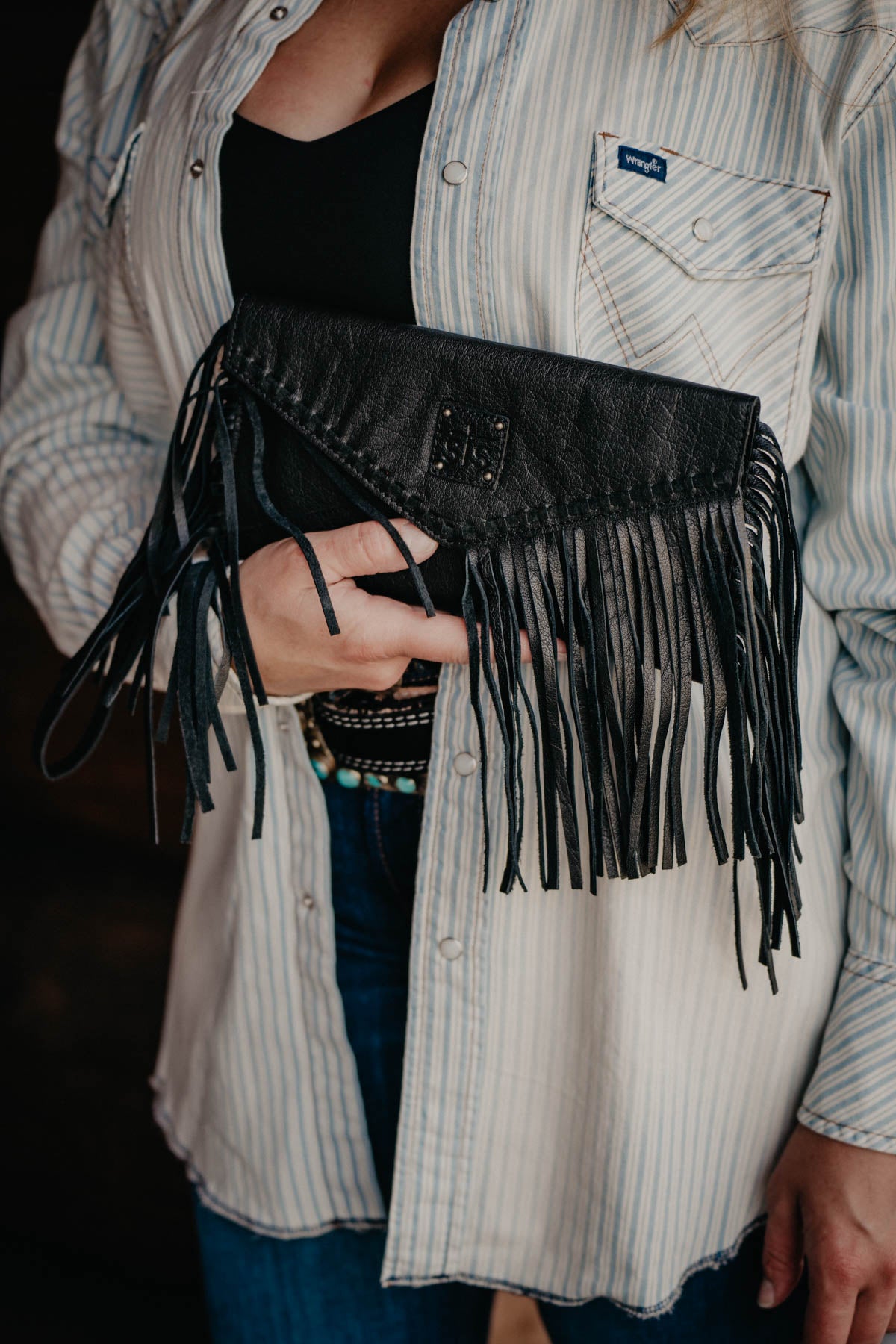 'Indie' Black Clutch By STS Ranchwear