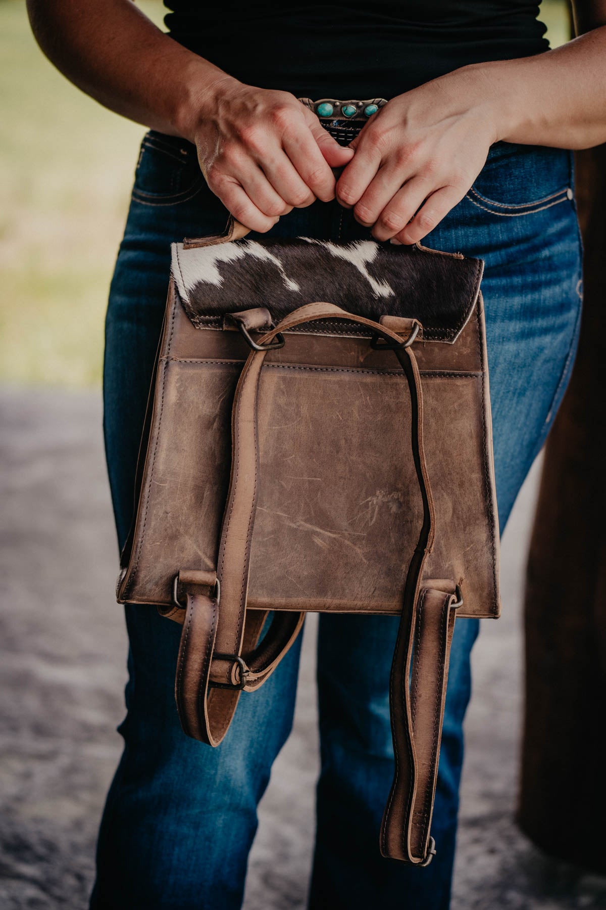 'Remi’ Cowhide Convertible Backpack by STS Ranchwear