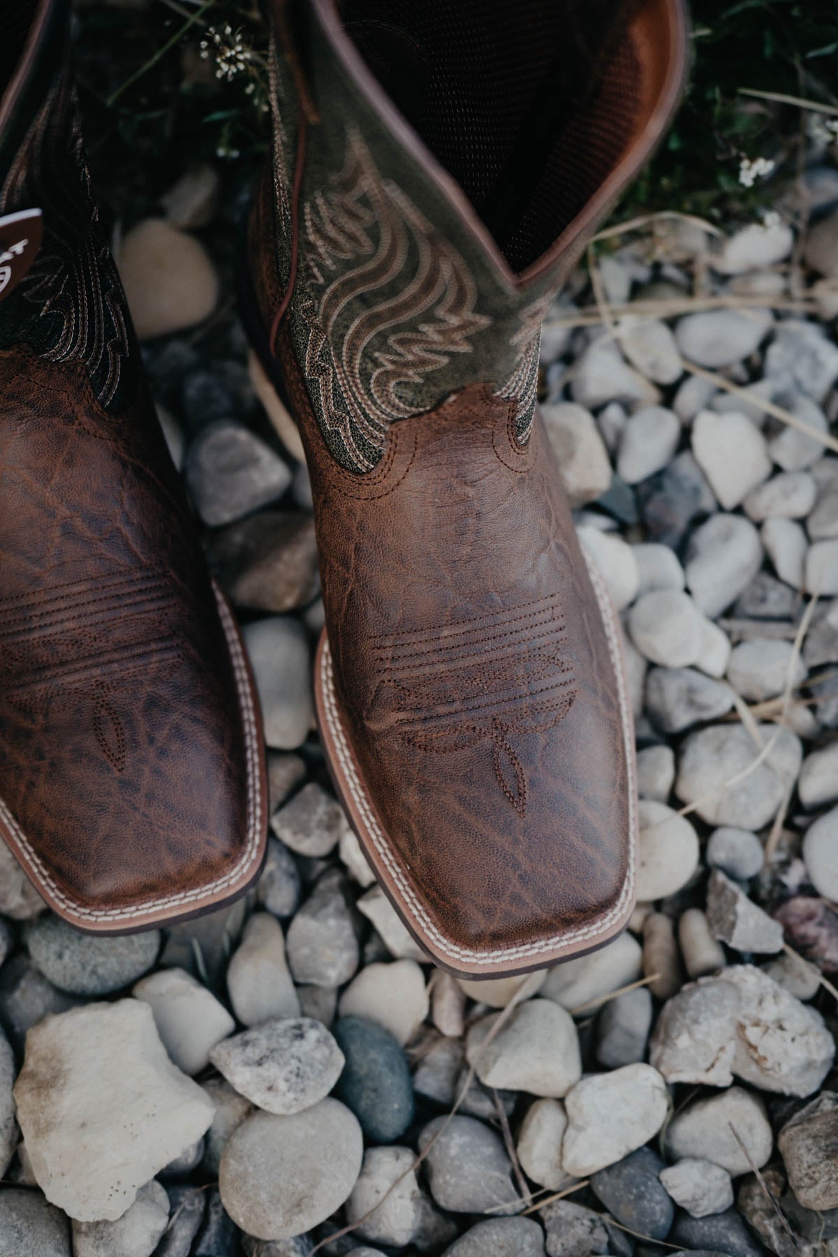 Men s Big Country Western Boot by Ariat Mahogany Elephant