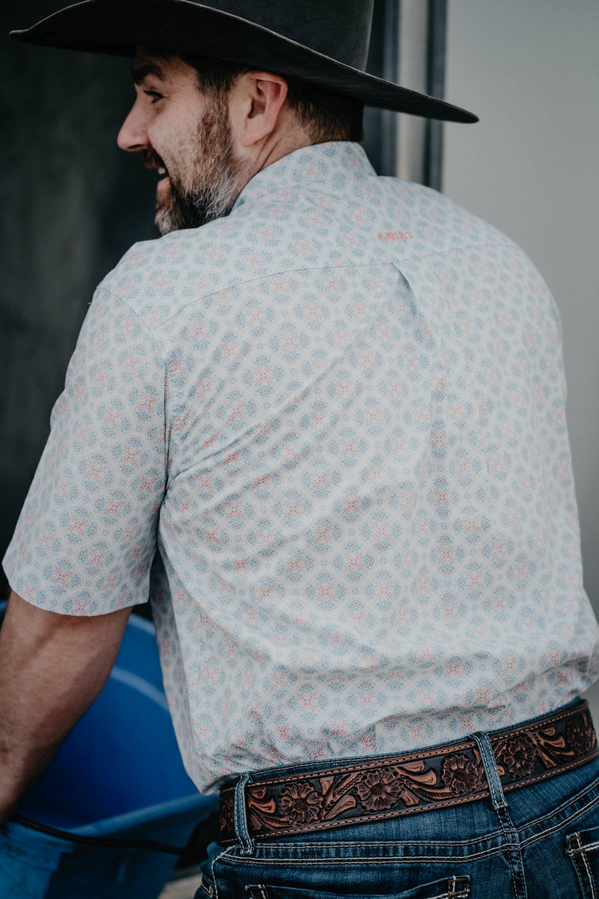 Men's 'Kaleidoscope' Ariat Short Sleeve Button Down Shirt (S- XXL)