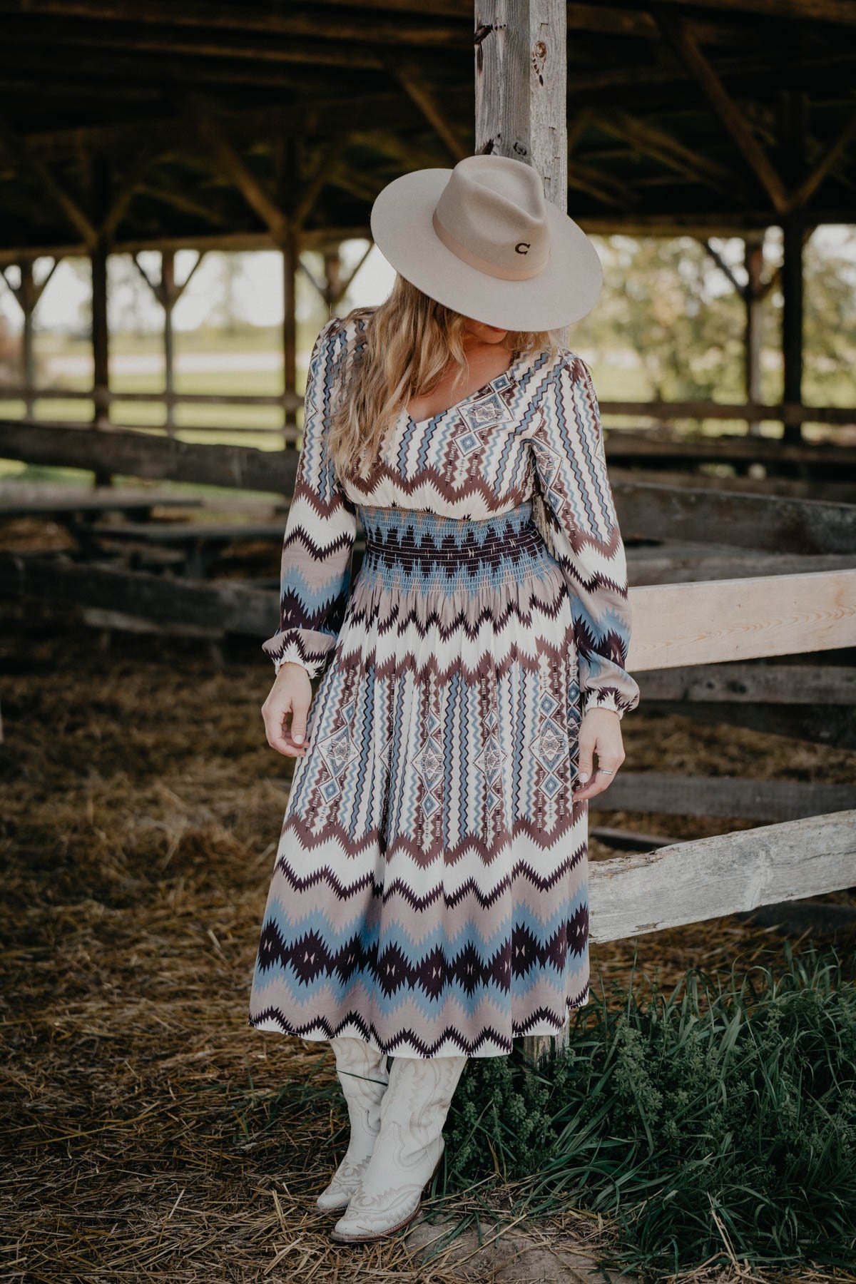 'Two Columns' Ariat X Chimayo Dress (XS Only)