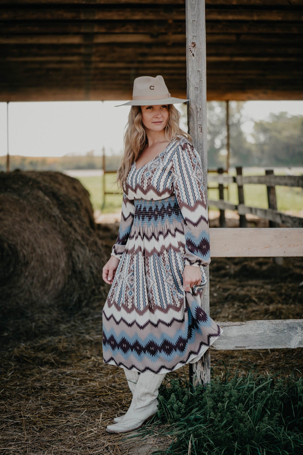 'Two Columns' Ariat X Chimayo Dress (XS Only)