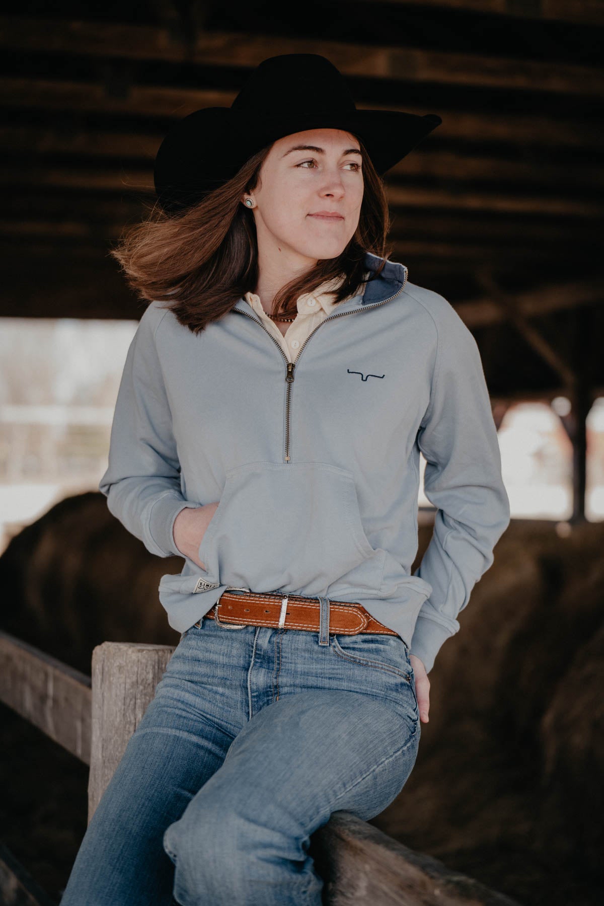 'Mabeline' Women's 1/4 Zip Pullover by Kimes Ranch (2 Colours)