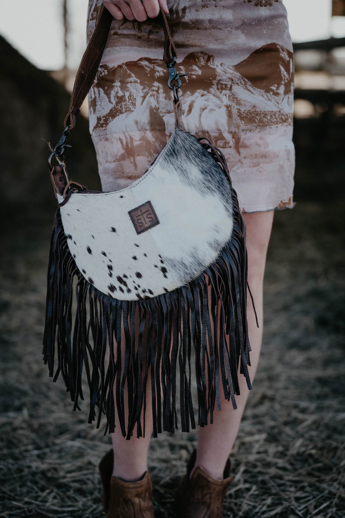'Nellie' Cowhide Fringe Bag by STS Ranchwear
