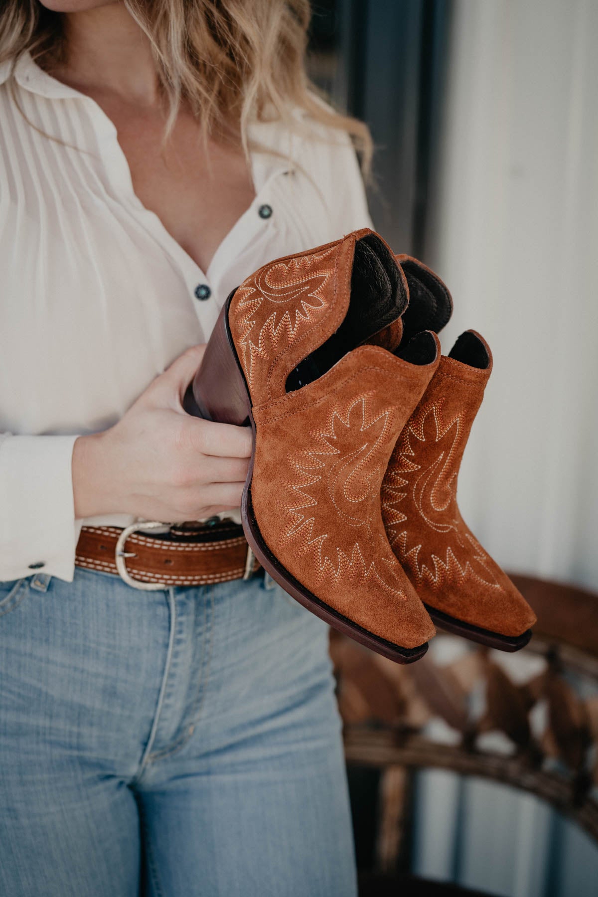 Ariat Dixon Ankle Bootie Penny Suede