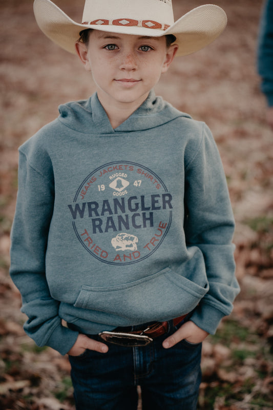 Boy's 'Tried and True Wrangler Ranch Hoodie (S only)